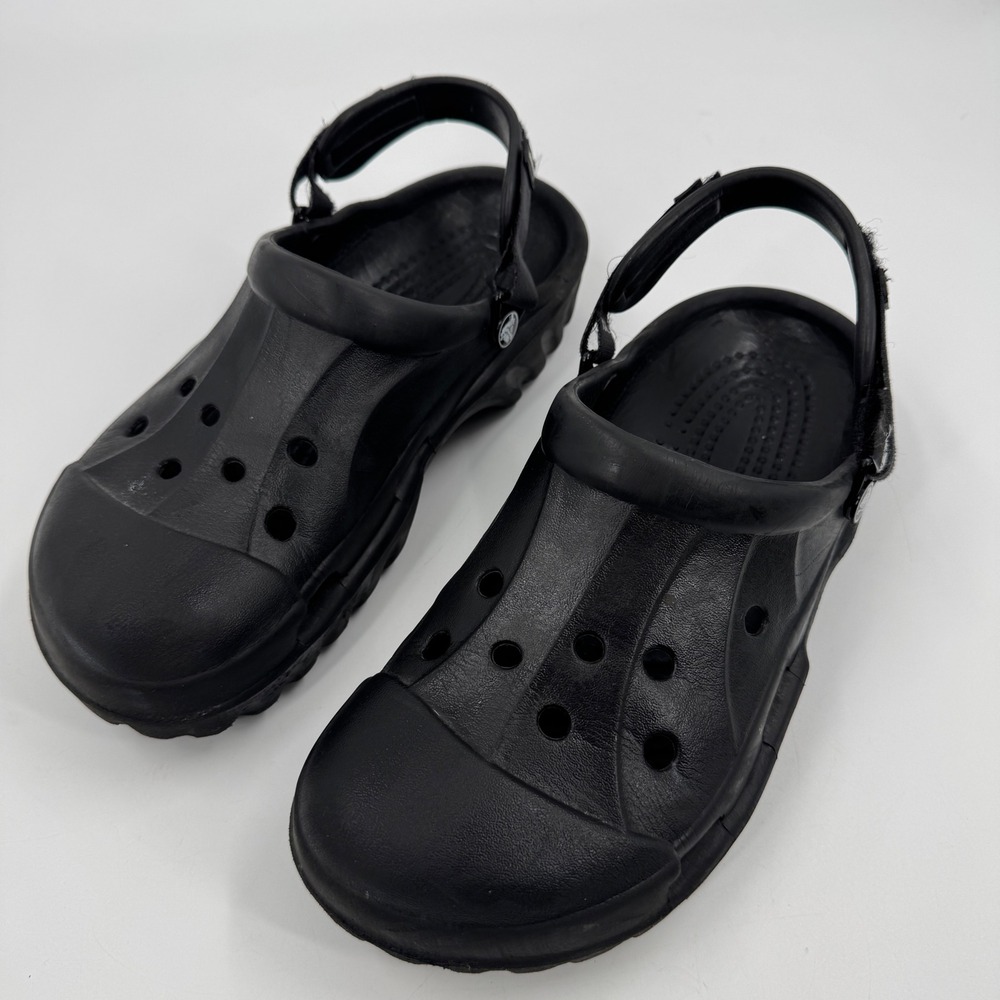 Crocs Yukon Sport Clogs Mens Size 11 Black All-Terrain Rugged Adjustable Strap